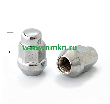 Гайка колесная М14*1,5 (35 высота, ключ 19, конус, закрытая, хром.) Гайка колесная М14*1,5 (35 высота, ключ 19, конус, закрытая, хром.)